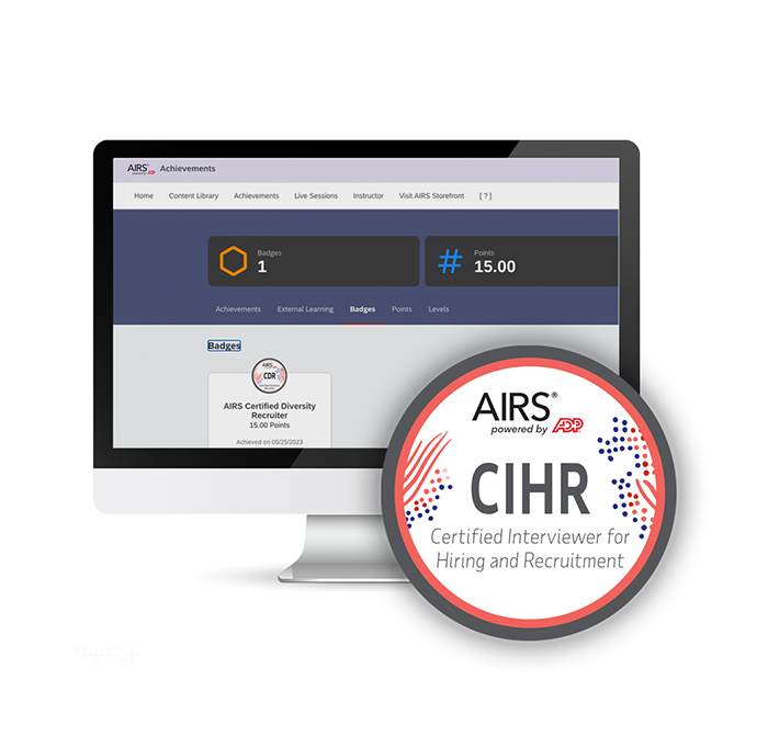 Certified Interviewer for Hiring and Recruitment (CIHR) – AIRS